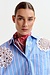 Essentiel Antwerp Lichtblauw Lace Applique Blouse