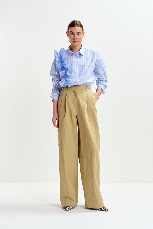 Essentiel Antwerp Sand Rhinestone Tape Pantalon