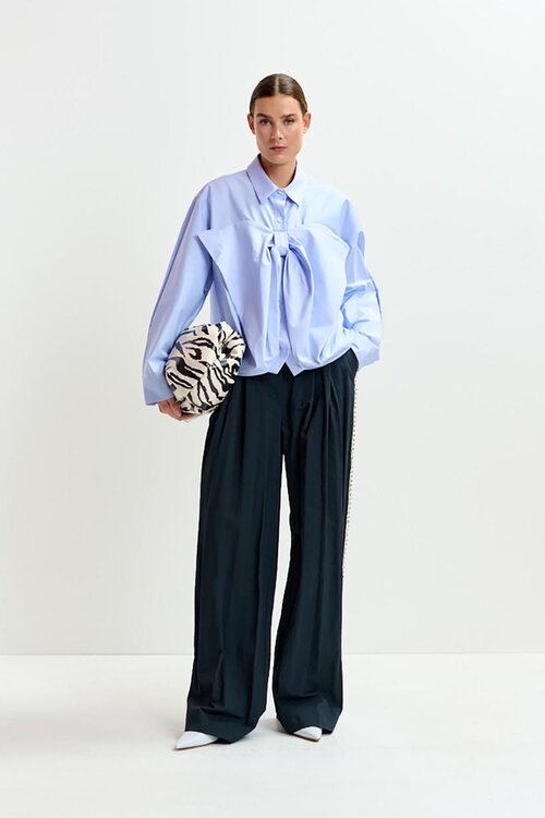 Essentiel Antwerp Anthraciet Rhinestone Tape Pantalon