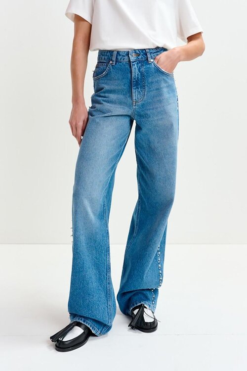 Essentiel Antwerp Blauw Embo Jeans