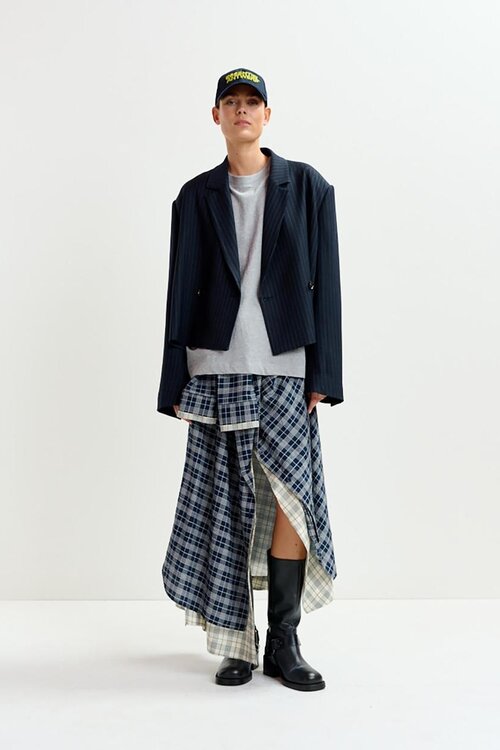 Essentiel Antwerp Navy Contrast Rok