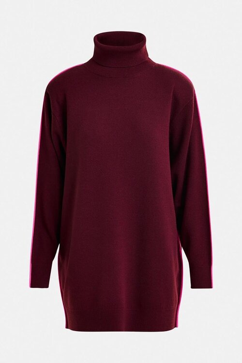 Essentiel Antwerp Bordeaux Jurk Contrast Details
