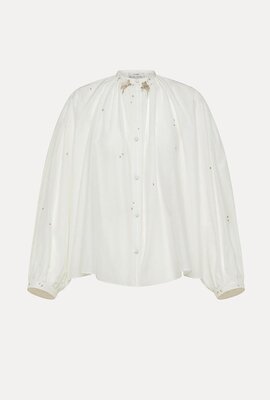 Forte_Forte Wit Blouse strass