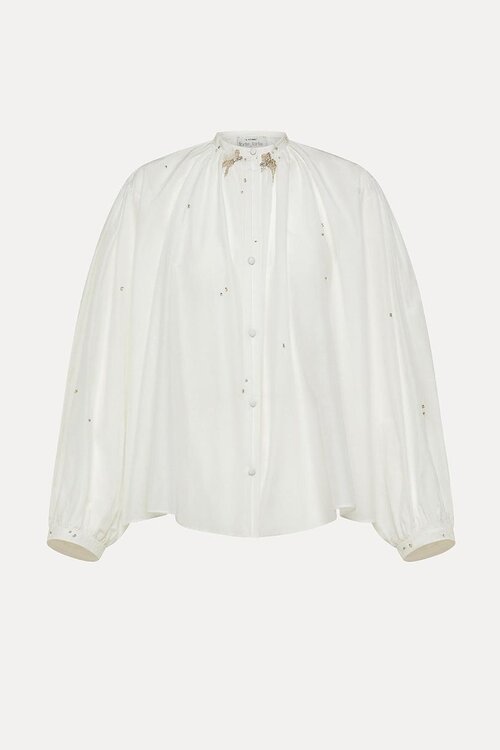 Forte_Forte Wit Blouse strass