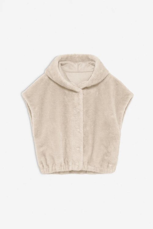 Studio AR by Arma Beige Olena Faux Mink Bodywarmer