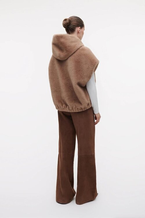 Studio AR by Arma Camel Olena Faux Mink Bodywarmer