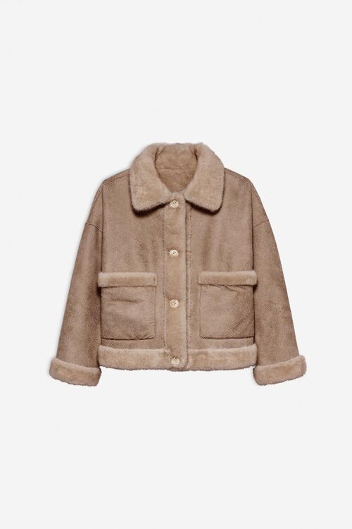 Studio AR by Arma Camel Faje Faux Mink Jack