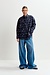 Essentiel Antwerp Navy Embo Oversized Blouse