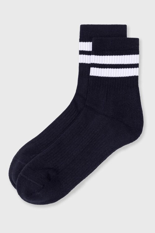 10Days Dark Navy socks 2 stripes