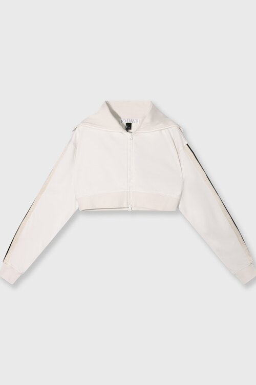 10Days cleansing kit cropped zip cardigan fleece