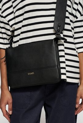10Days Black leather double mini pouch 10Days Black leather double mini pouch