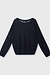 10Days Dark Navy loose thin knit sweater