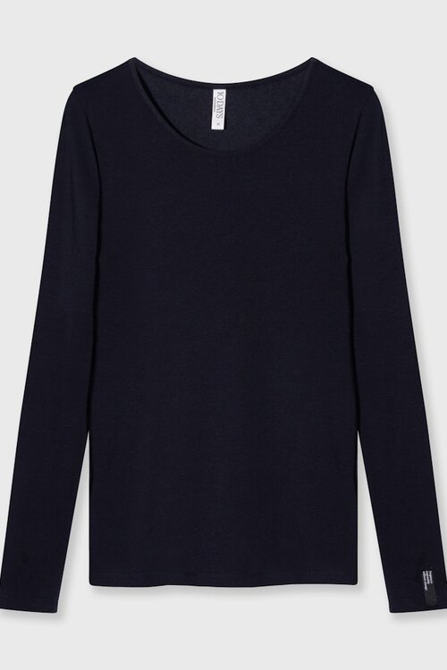 10Days Dark Navy extra long sleeve tee modal