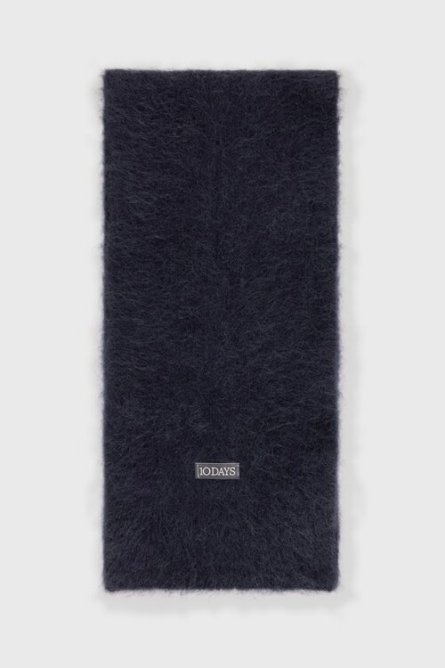 10Days Dark Navy soft hairy knit scarf