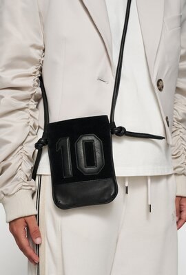 10Days Black leather phone bag 10Days Black leather phone bag
