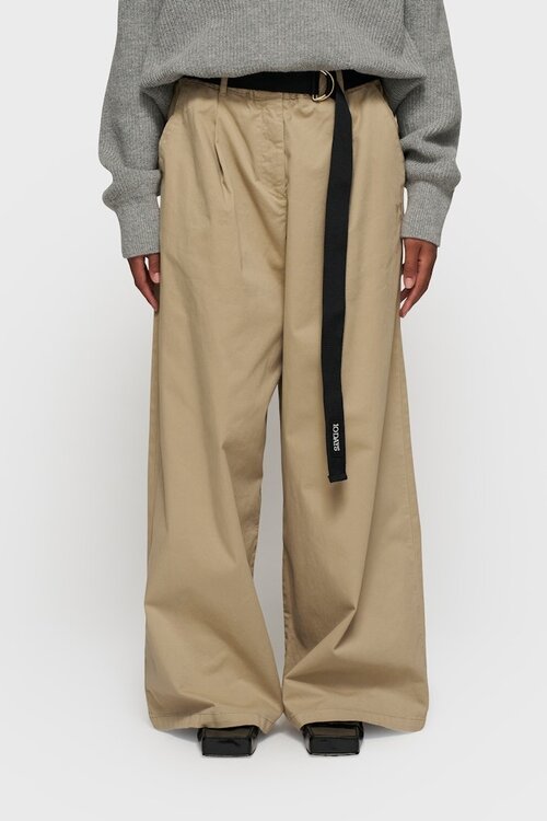 10Days light earth wide pants twill