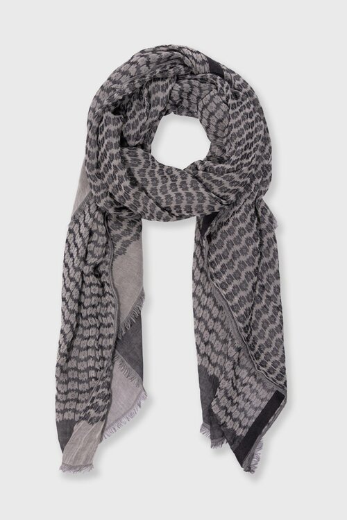 10Days Dark Navy scarf ikat