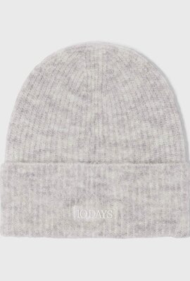 10Days Light Grey Melee soft hairy knit beanie 10Days Light Grey Melee soft hairy knit beanie