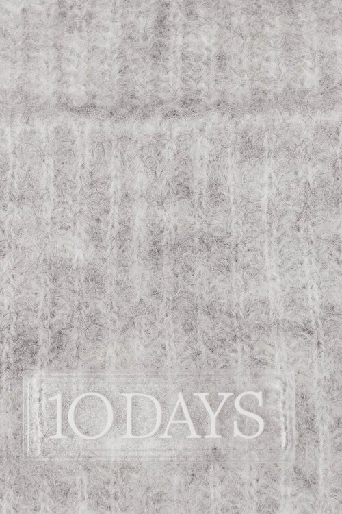 10Days Light Grey Melee soft hairy knit beanie