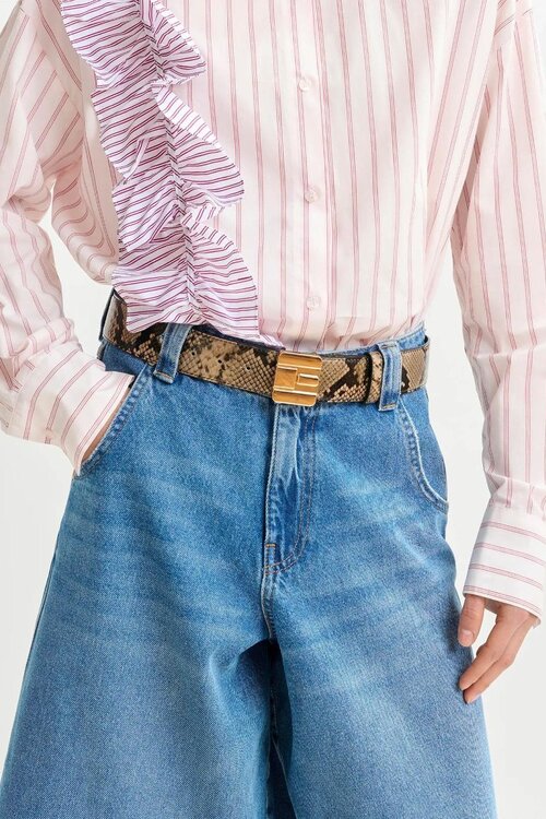 Essentiel Antwerp Roze Frill Blouse