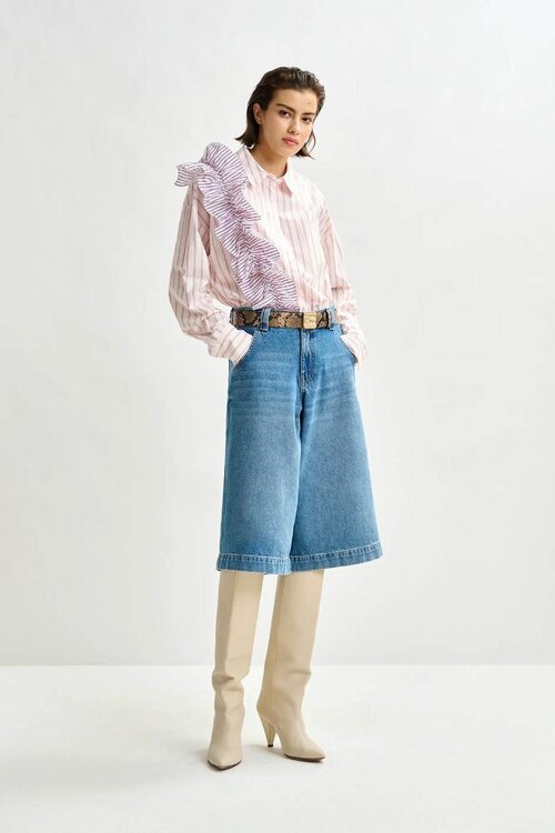 Essentiel Antwerp Roze Frill Blouse