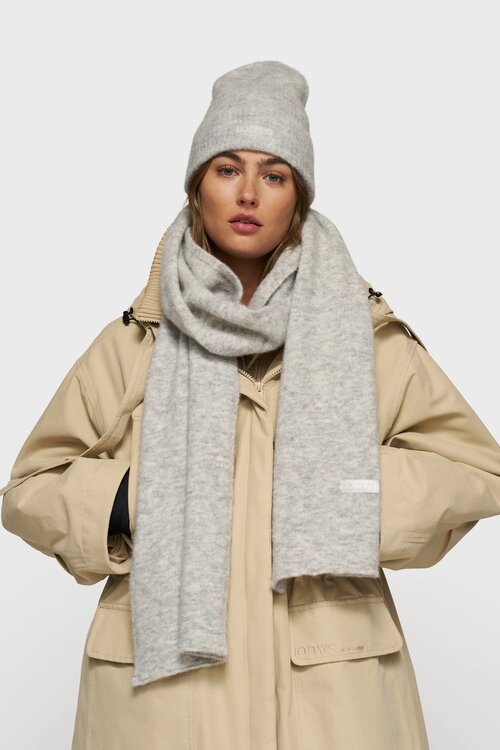 10Days Light Grey Melee soft hairy knit beanie