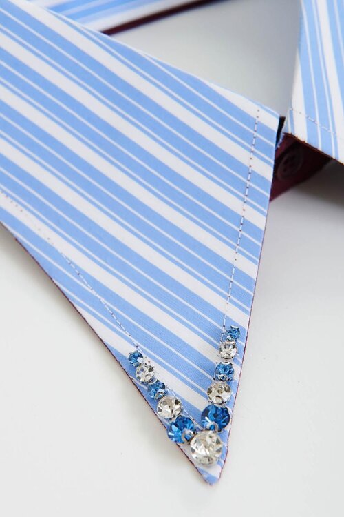 Essentiel Antwerp Blauw Rhinestone Kraagje