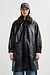 Essentiel Antwerp Black Faux Fur Collar Coat