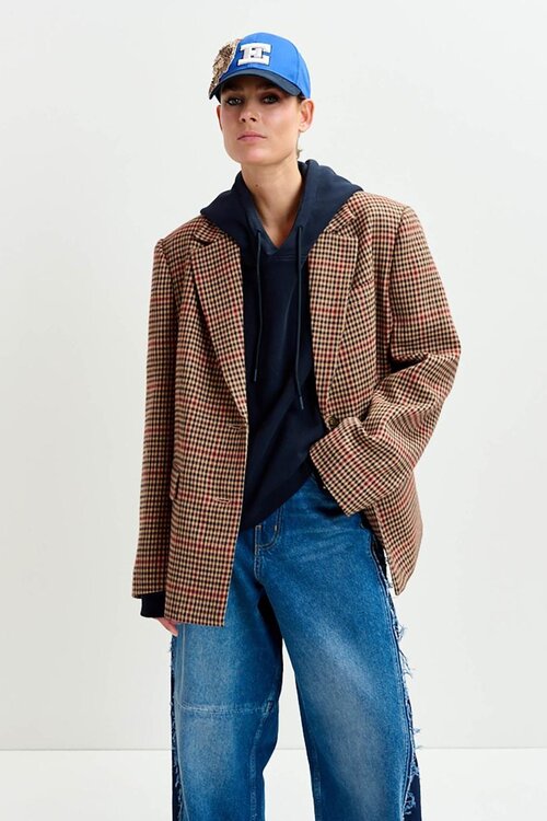 Essentiel Antwerp Camel Oversized Blazer