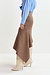 Essentiel Antwerp Camel Drape Detail Rok