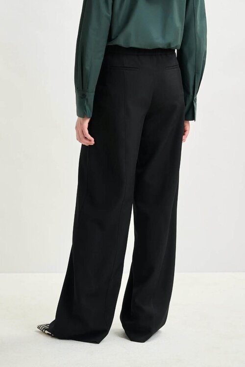 Essentiel Antwerp Black Elasticated Waist Pantalon