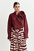 Essentiel Antwerp Bordeaux Blazer Body Blouse
