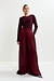 Essentiel Antwerp Bordeaux Wide Leg Pantalon