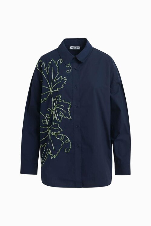 Essentiel Antwerp Indigo Embellished Blouse