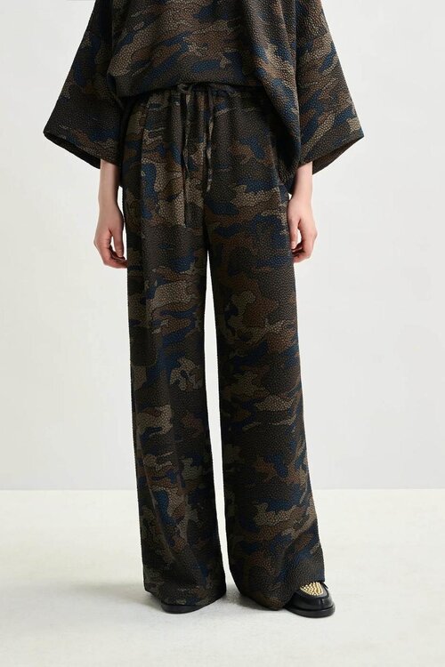 Essentiel Antwerp Black Elasticated Wast Pantalon