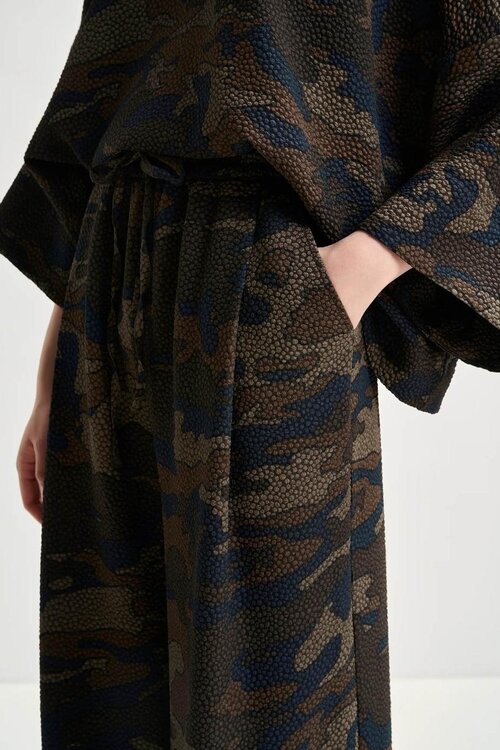 Essentiel Antwerp Black Elasticated Wast Pantalon