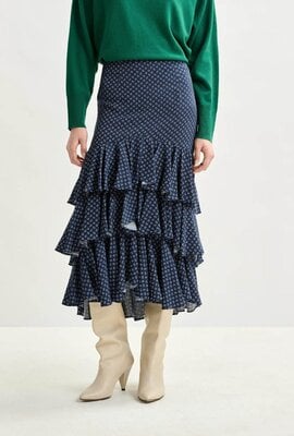 Essentiel Antwerp Div. Kleur Tiered Ruffle Rok