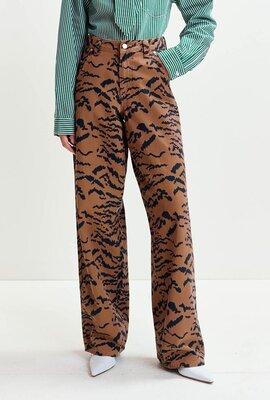 Essentiel Antwerp Camel Printed Jeans