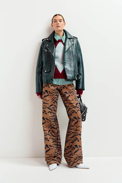 Essentiel Antwerp Camel Printed Jeans