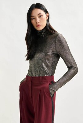 Essentiel Antwerp Zilver T-shirt Turleneck