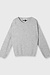 10Days Light Grey Melee soft round neck sweater knit