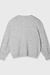 10Days Light Grey Melee soft baseball knit cardigan