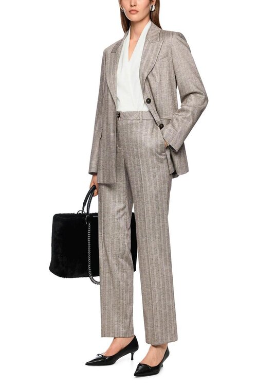 Marc Cain Donkergrijs Pantalon Fendou