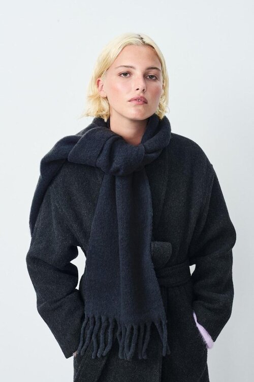 American Vintage Navy Gebreide Sjaal