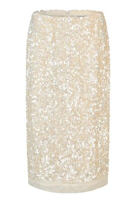 Second Female Off White Shiny Skirt