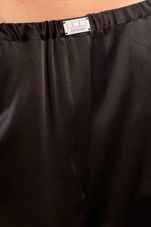 Sea Me Happy Black Pantalon Satin & Lace