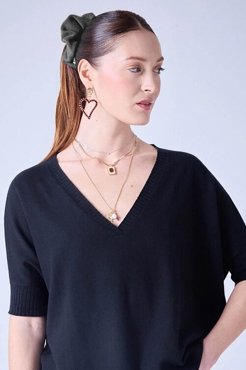 Absolut Cashmere Dark Grey Sterenn Scrunchie