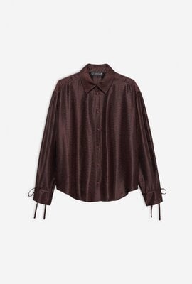 Studio AR by Arma Bordeaux Nona Shiny blouse