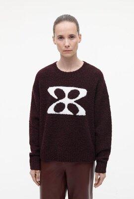 Studio AR by Arma Bordeaux Kirsten boucle knit