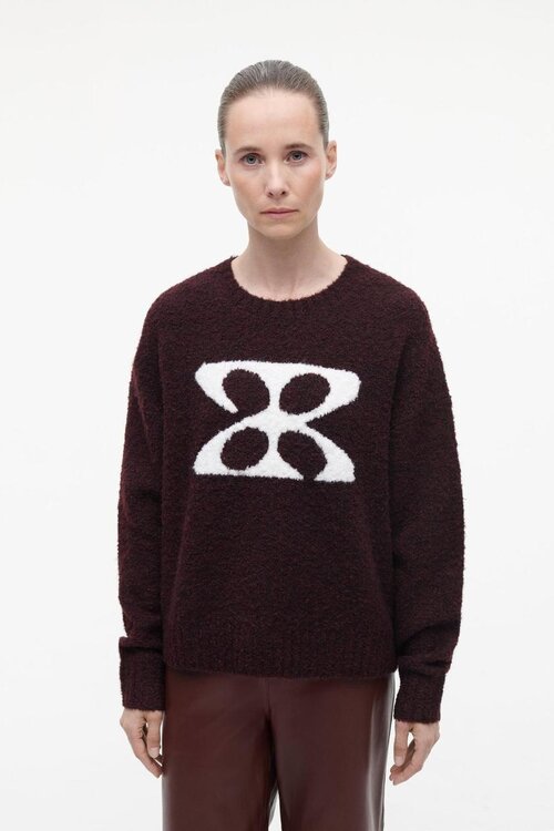 Studio AR by Arma Bordeaux Kirsten boucle knit